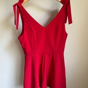 Altar'd State Vibrant Red Romper